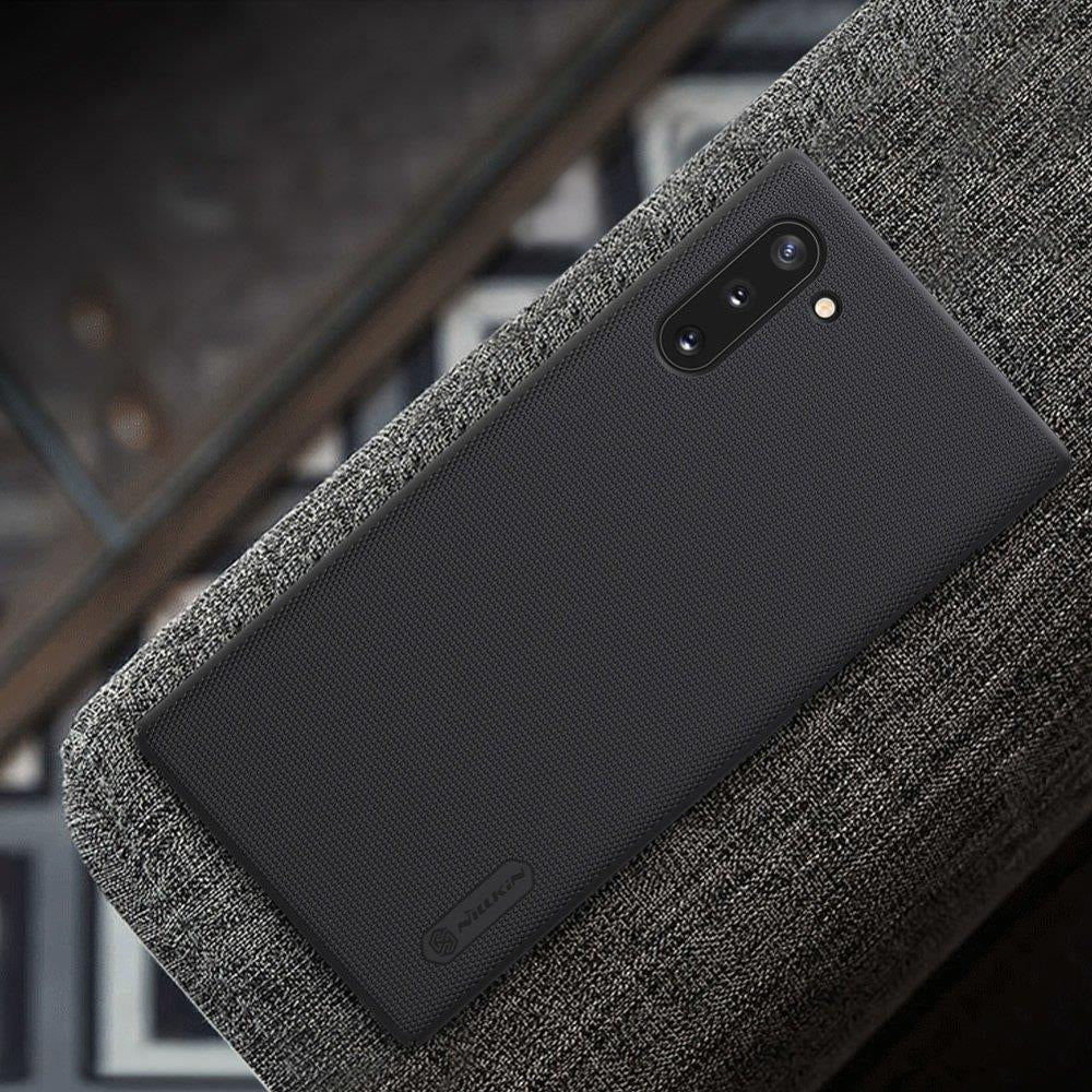 Калъф с Поставка за Samsung Note 10, Nillkin Super Frosted Case, Черен (8)