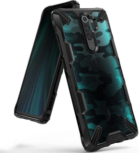 Противоударен Хибриден Калъф за Xiaomi Redmi Note 8 Pro, Ringke Fusion X Camouflage Case, Черен
