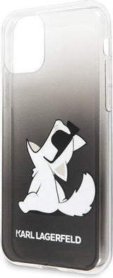 Луксозен Калъф за iPhone 11, Karl Lagerfeld Choupette Fun Case, Черен (3)