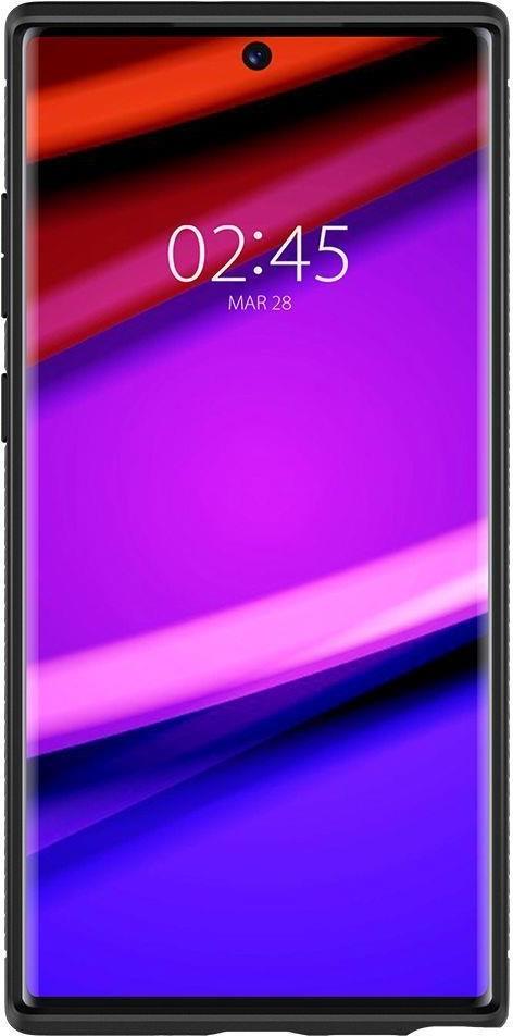 Противоударен Силиконов Калъф за Samsung Note 10 Plus, Spigen Rugged Armor Case, Черен (4)