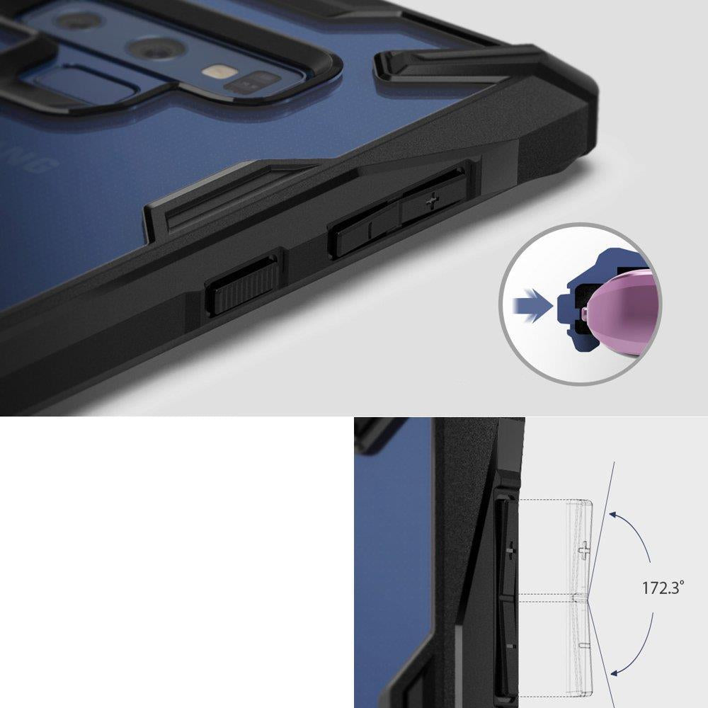 Противоударен Хибриден Калъф за Samsung Note 9, Ringke Fusion X Case, Черен (5)