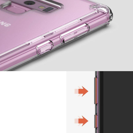 Противоударен Хибриден Калъф за Samsung Note 9, Ringke Fusion Case, Прозрачен (4)