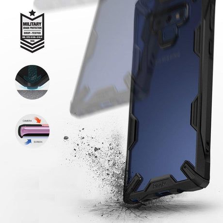 Противоударен Хибриден Калъф за Samsung Note 9, Ringke Fusion X Case, Черен (3)