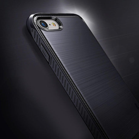 Противоударен Силиконов Калъф за iPhone SE 2020 8/7, Ringke Onyx Case, Черен (6)