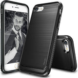 Противоударен Силиконов Калъф за iPhone SE 2020 8/7, Ringke Onyx Case, Черен