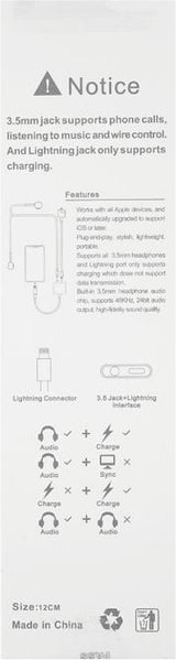 Аудио Адаптер за iPhone и iPad с Функция Говор, Soundhub Lightnig & AUX 3.5 mm, Бял (3)
