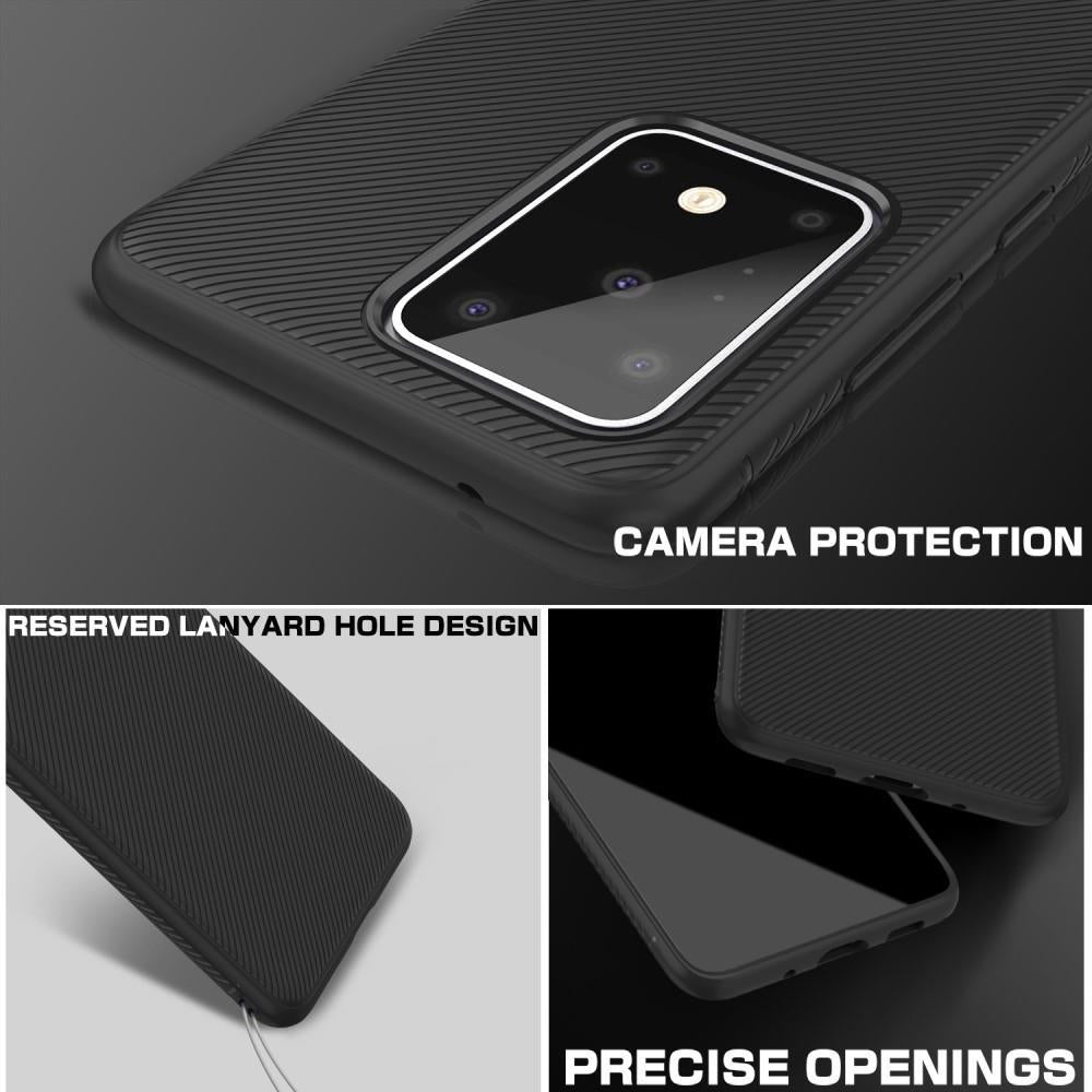 Силиконов Калъф за Samsung S20 Ultra, Twill Case, Черен (7)