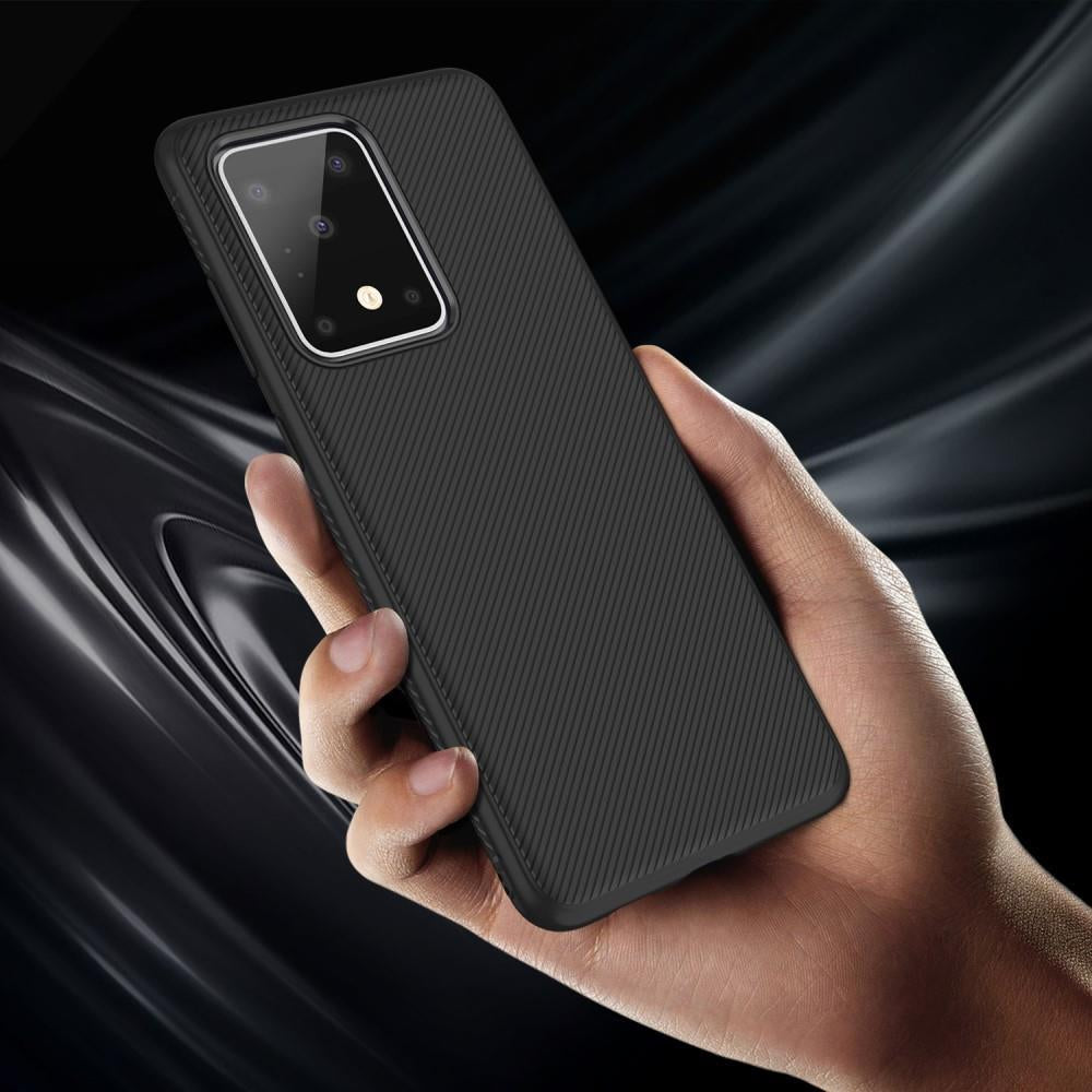 Силиконов Калъф за Samsung S20 Ultra, Twill Case, Черен (3)