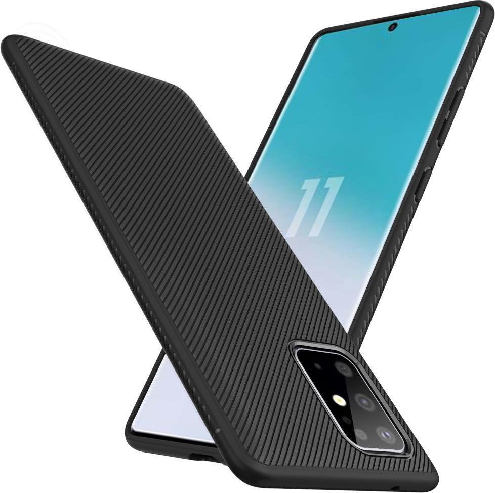 Силиконов Калъф за Samsung S20 Plus, Twill Case, Черен (2)
