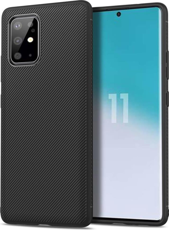 Силиконов Калъф за Samsung S20 Plus, Twill Case, Черен