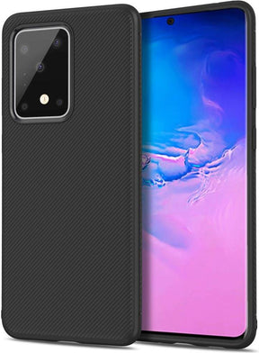 Силиконов Калъф за Samsung S20 Ultra, Twill Case, Черен