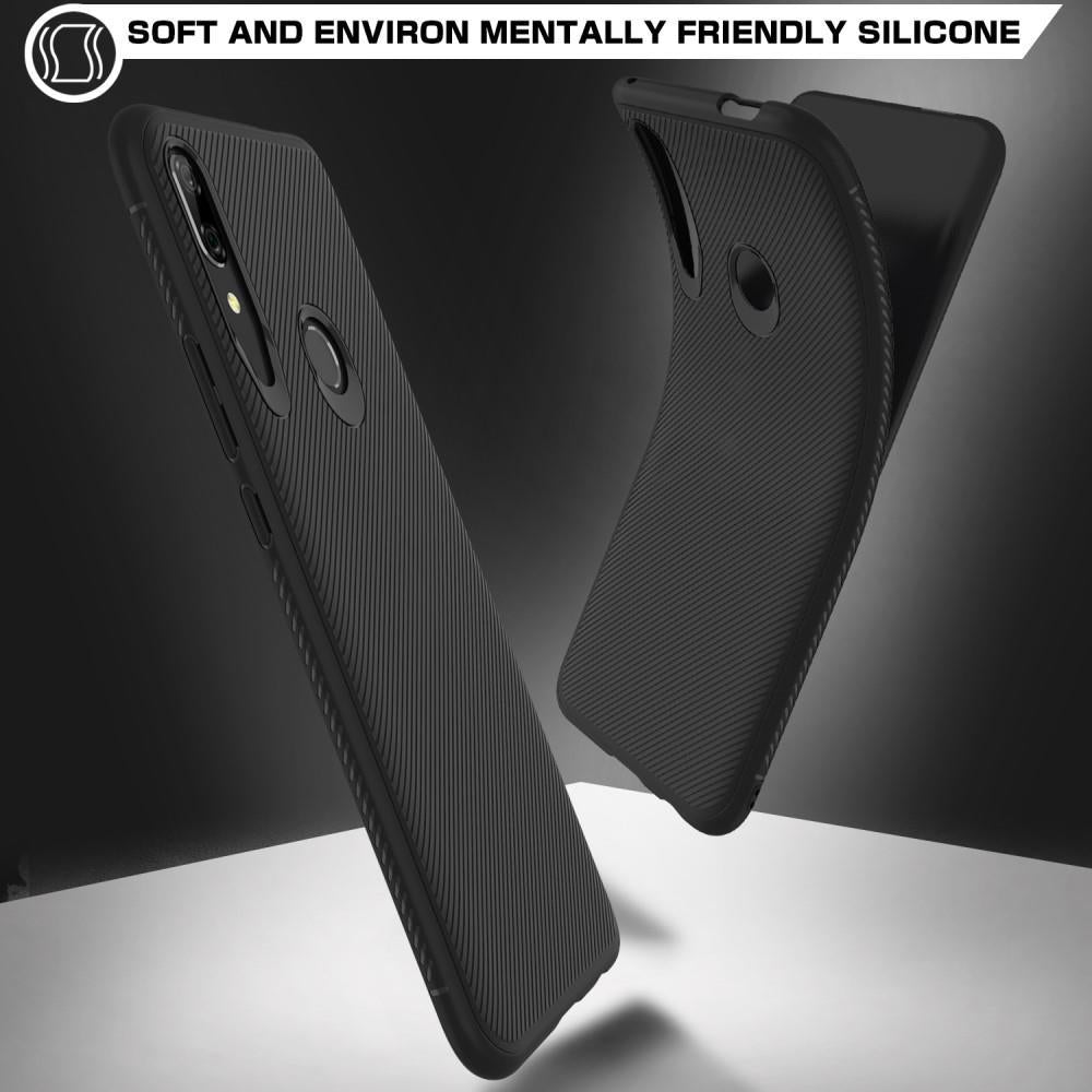 Силиконов Калъф за Huawei P Smart Z, Twill Case, Черен (7)