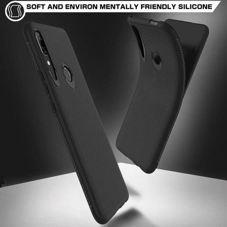 Силиконов Калъф за Huawei P Smart Z, Twill Case, Черен (7)