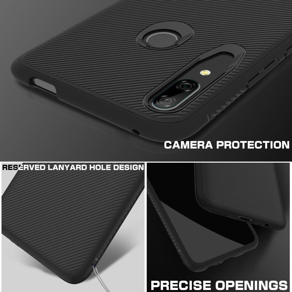 Силиконов Калъф за Huawei P Smart Z, Twill Case, Черен (6)
