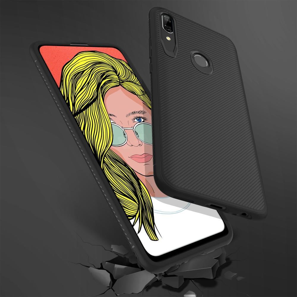 Силиконов Калъф за Huawei P Smart Z, Twill Case, Черен (5)