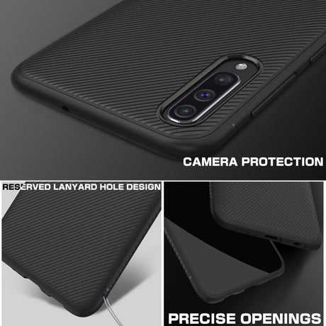 Силиконов Калъф за Samsung A50/A30S, Twill Case, Черен (8)