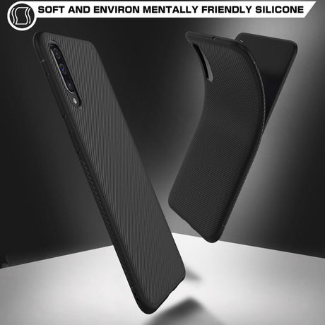 Силиконов Калъф за Samsung A50/A30S, Twill Case, Черен (9)