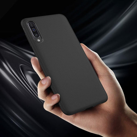 Силиконов Калъф за Samsung A50/A30S, Twill Case, Черен (3)