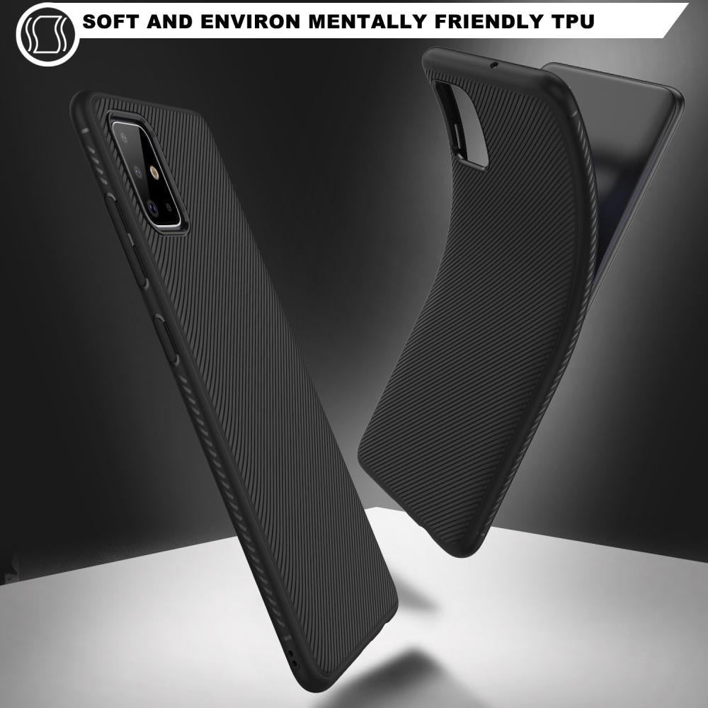 Силиконов Калъф за Samsung A71, Twill Case, Черен (8)