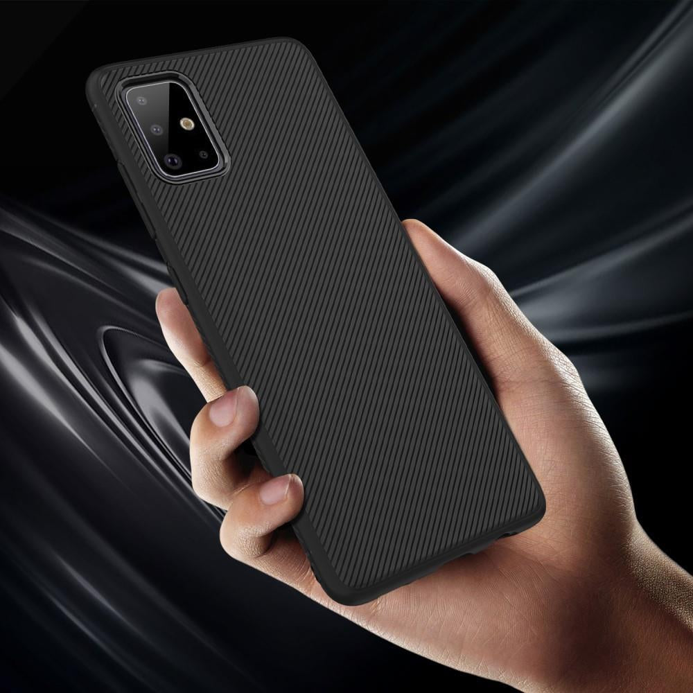Силиконов Калъф за Samsung A71, Twill Case, Черен (3)