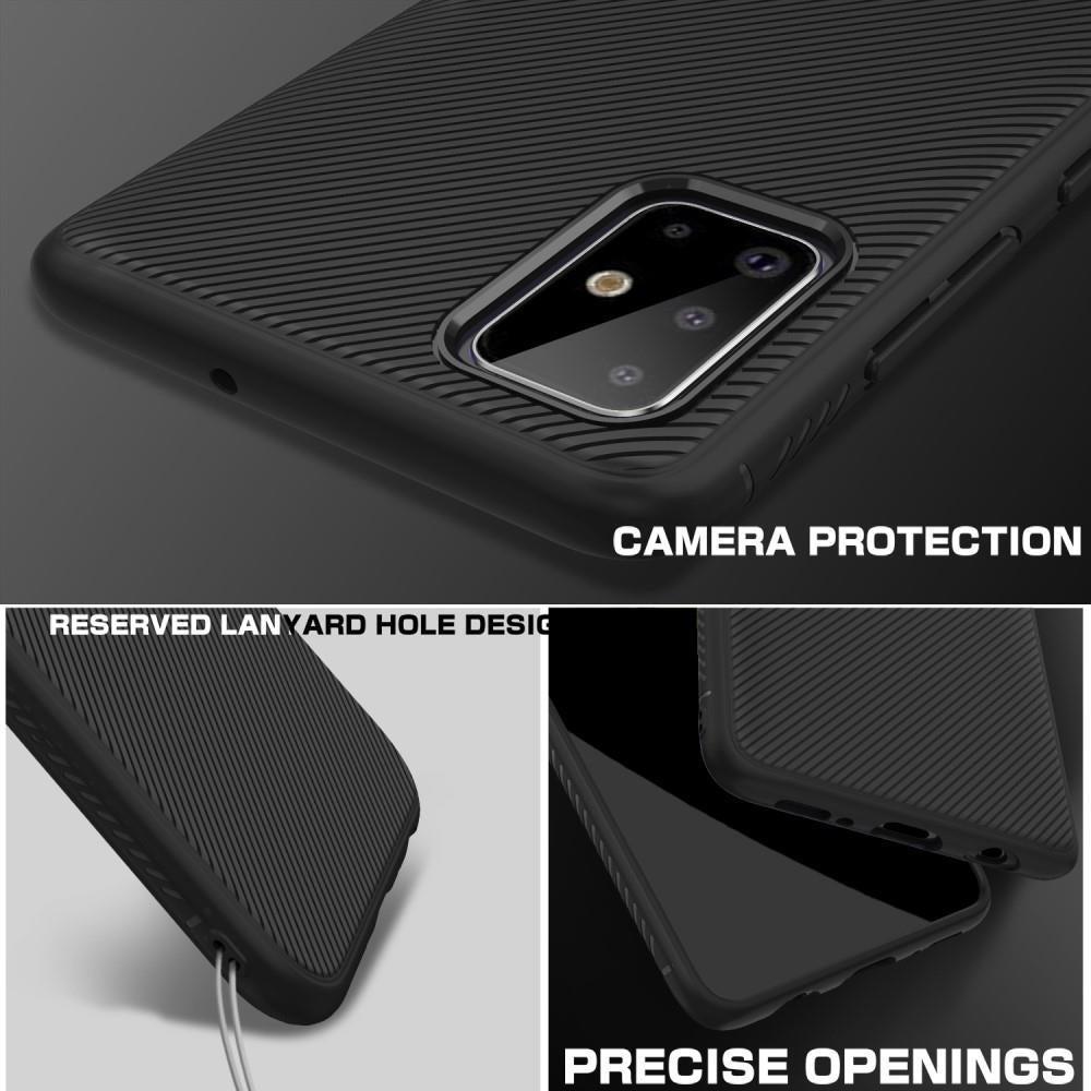 Силиконов Калъф за Samsung A71, Twill Case, Черен (7)