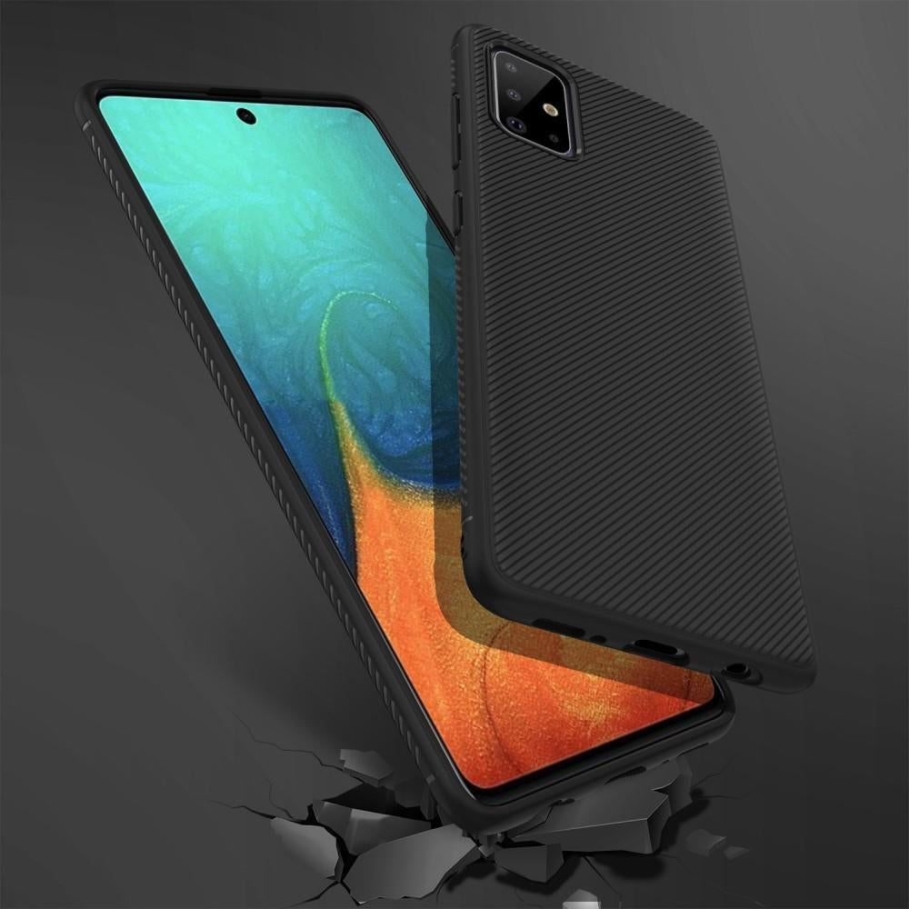 Силиконов Калъф за Samsung A71, Twill Case, Черен (6)