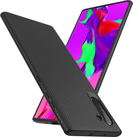Силиконов Калъф за Samsung Note 10, Twill Case, Черен (2)