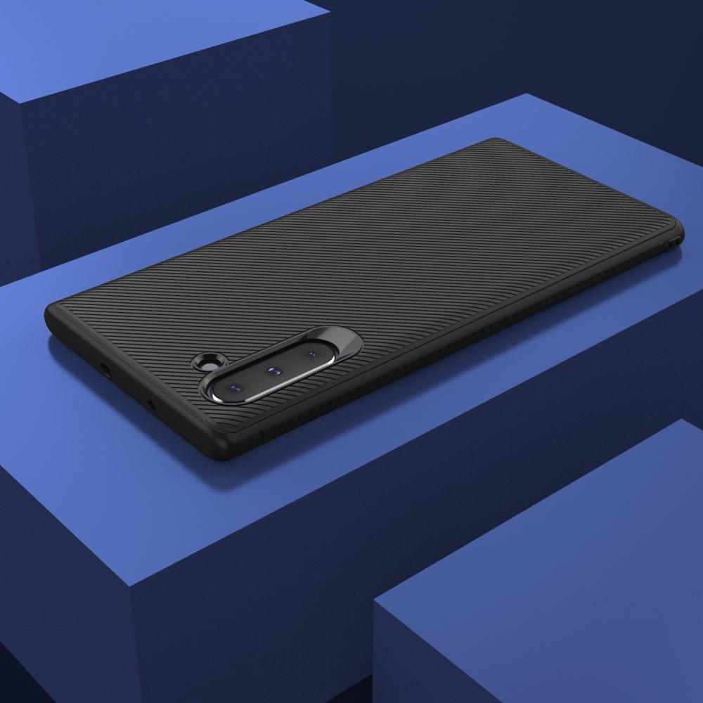 Силиконов Калъф за Samsung Note 10, Twill Case, Черен (6)