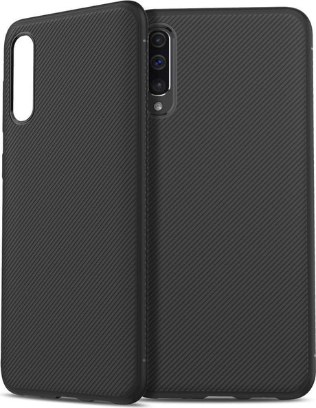 Силиконов Калъф за Samsung A50/A30S, Twill Case, Черен (4)