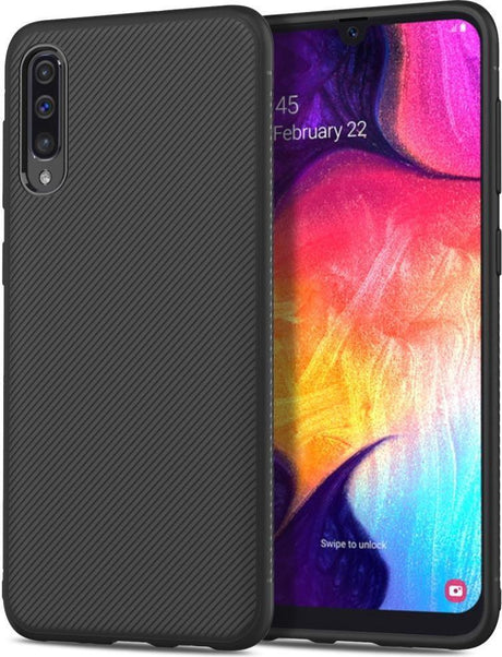 Силиконов Калъф за Samsung A50/A30S, Twill Case, Черен