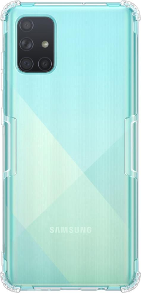 Противоударен Силиконов Калъф за Samsung A71, Nillkin Shockproof Case, Прозрачен (3)
