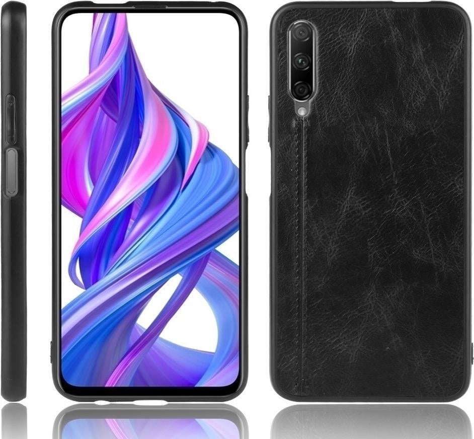 Кожен Калъф за Huawei P Smart Pro 2019, Leather Case, Черен (2)