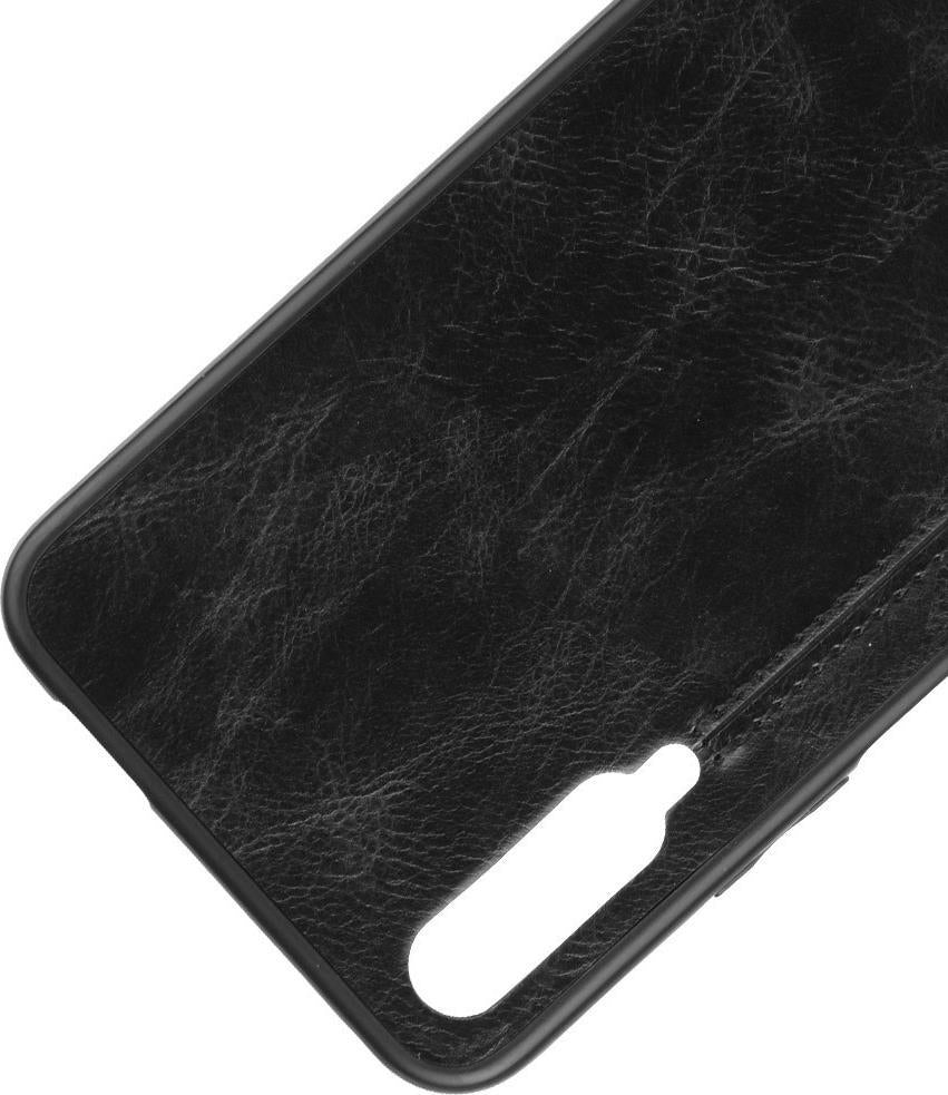 Кожен Калъф за Huawei P Smart Pro 2019, Leather Case, Черен (4)