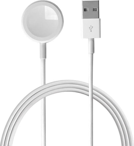 Безжично Зарядно за Apple Watch, 4Smarts Charging Cable 0.6m, Бял