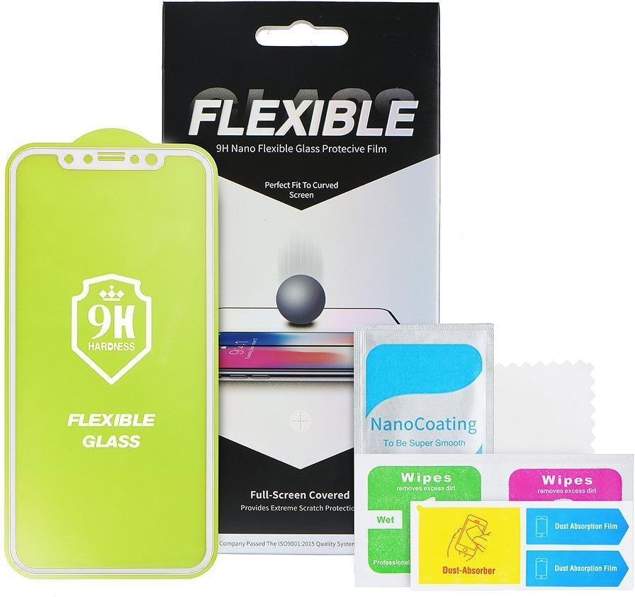 Удароустойчив Протектор за iPhone 8/7 Plus, Bestsuit Flexible 5D Glass, Бял