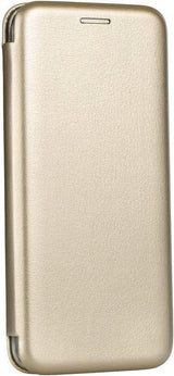 Кожен Калъф за Xiaomi Redmi 8, Forcell Elegance Book Case, Златист