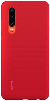 Оригинален Силиконов Калъф за Huawei P30 Soft Silicone Car Case, Червен
