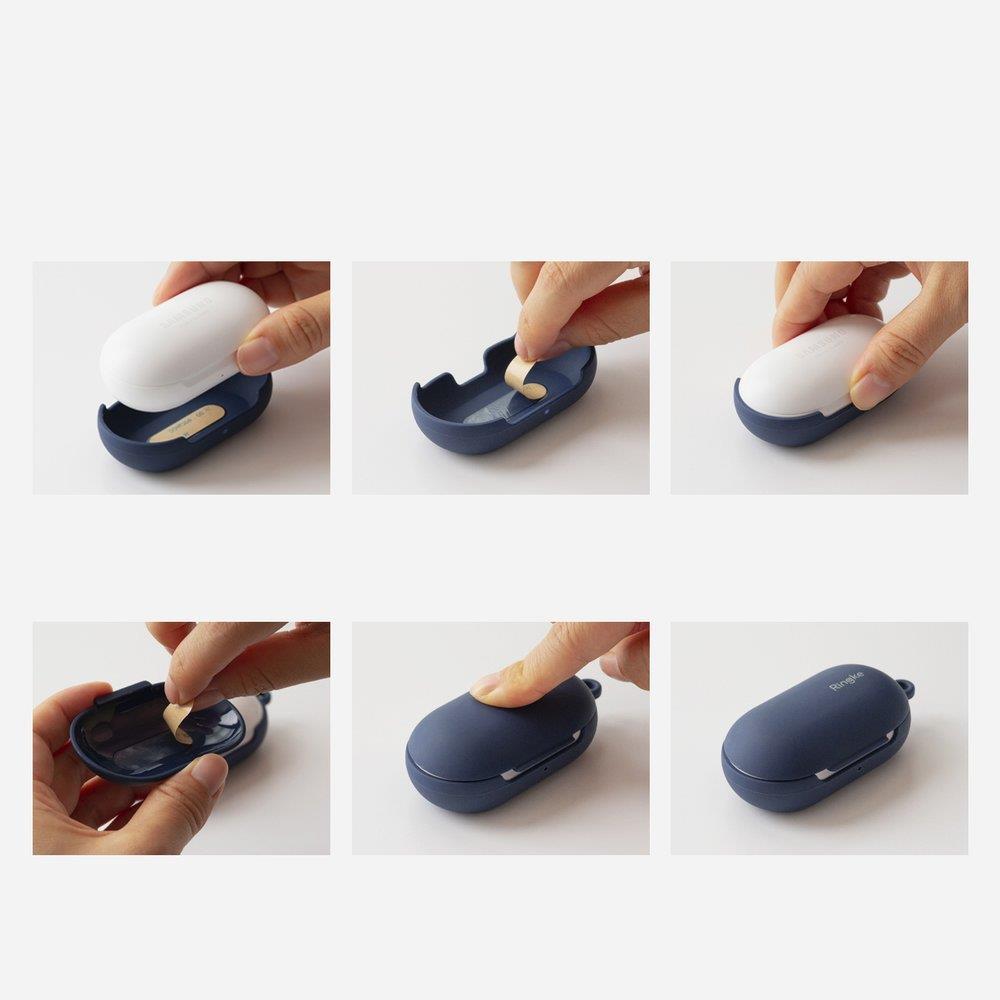 Калъф за Слушалки за Samsung Galaxy Buds, Ringke Silicone Case, Черен (7)