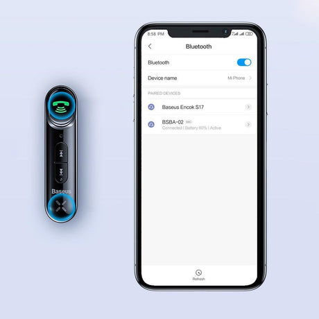 Безжичен Аудио Приемник с Aux Jack 3.5mm, Baseus Bluetooth Recevier Pocket, Черен (6)