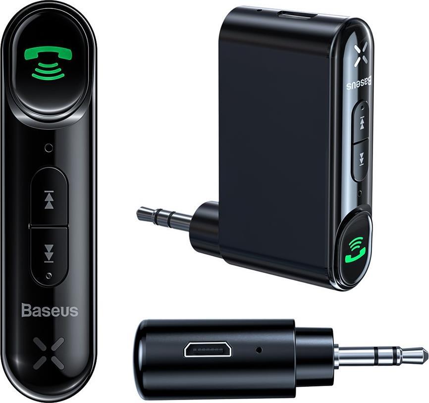 Безжичен Аудио Приемник с Aux Jack 3.5mm, Baseus Bluetooth Recevier Pocket, Черен (2)