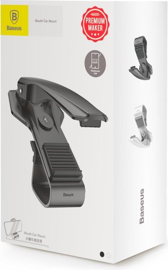 Стойка за Навигация и Смартфон за Кола, Baseus Holder Clip Dashboard, Черен (7)