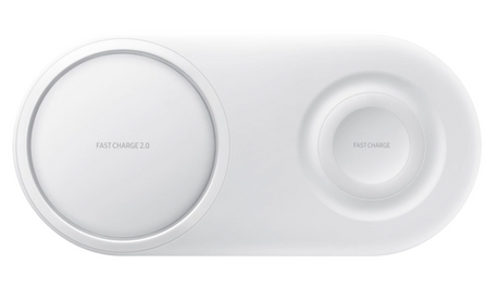 Безжично Зарядно за Samsung Wireless Charger Duo Pad EP-P5200TWE 12W, Бял (3)