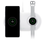 Безжично Зарядно за Samsung Wireless Charger Duo Pad EP-P5200TWE 12W, Бял