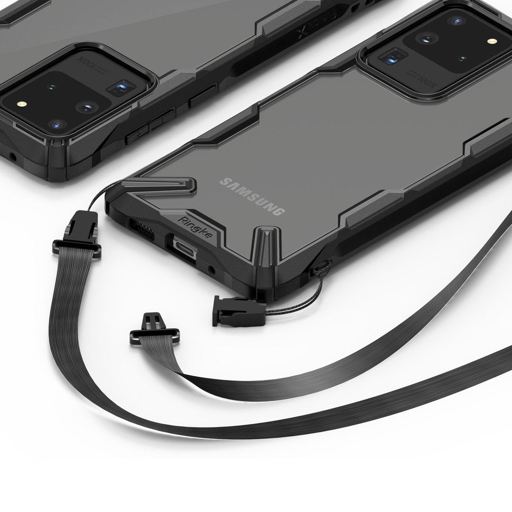 Противоударен Хибриден Калъф за Samsung S20 Ultra, Ringke Fusion X Case, Черен (2)