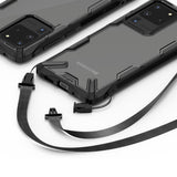 Противоударен Хибриден Калъф за Samsung S20 Ultra, Ringke Fusion X Case, Черен (2)