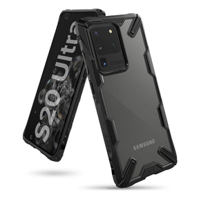 Противоударен Хибриден Калъф за Samsung S20 Ultra, Ringke Fusion X Case, Черен