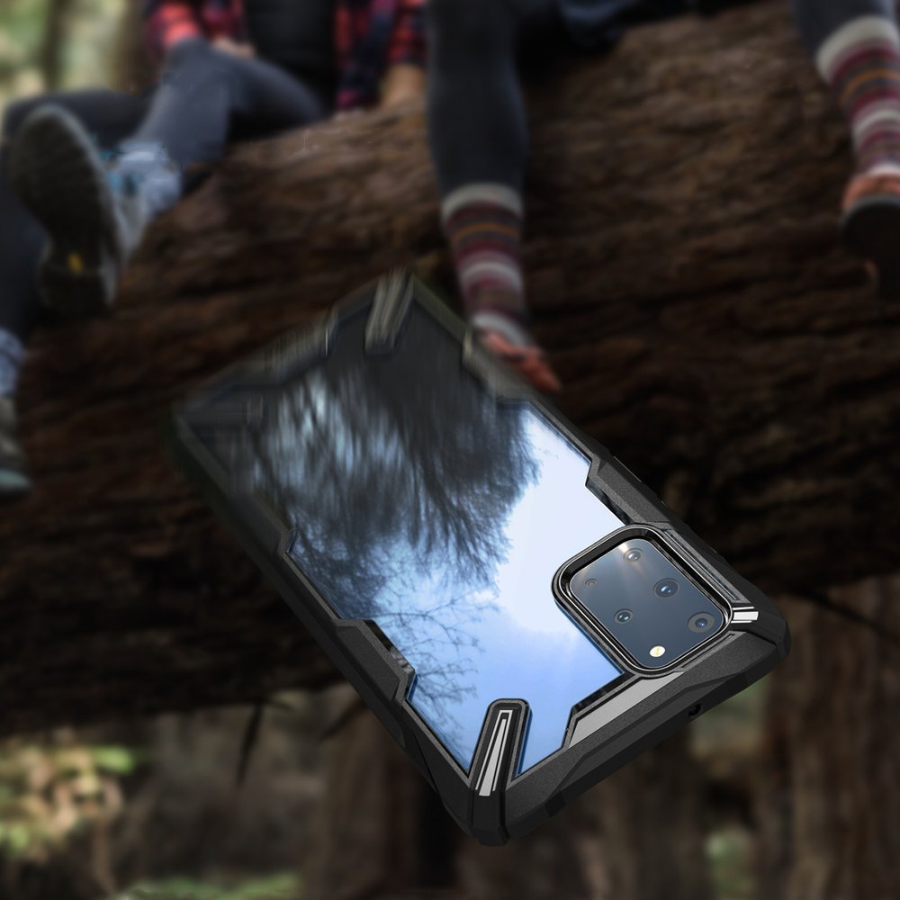 Противоударен Хибриден Калъф за Samsung S20 Plus, Ringke Fusion X Case, Черен (7)