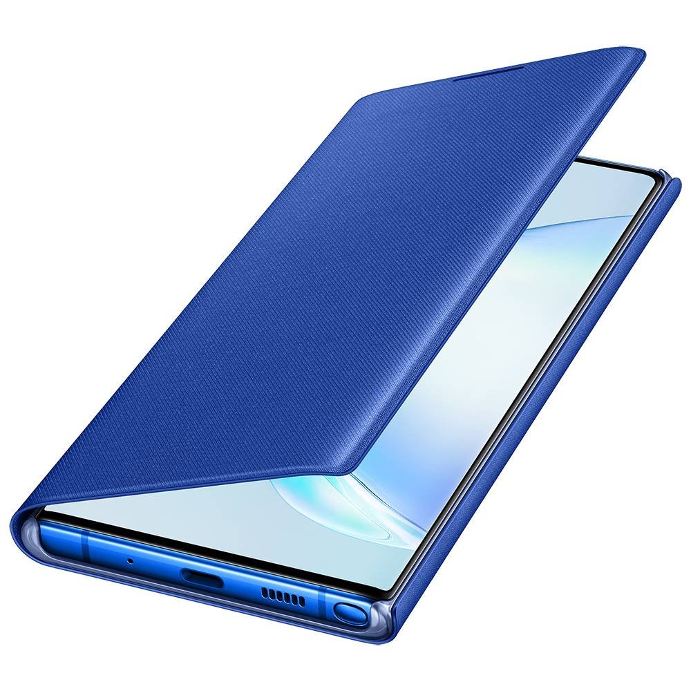 Оригинален Активен Калъф за Samsung Note 10 Plus Led View Cover Book Case Ef-Nn975ple, Син (2)