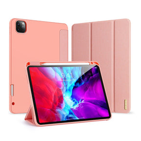 Калъф с Pen Поставка за iPad Pro 12.9" 2022-2018/ Air 13, Dux Ducis Domo Case, Розов