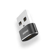 USB-C Преход/Адаптер, Dudao female USB-C to USB-A, Черен